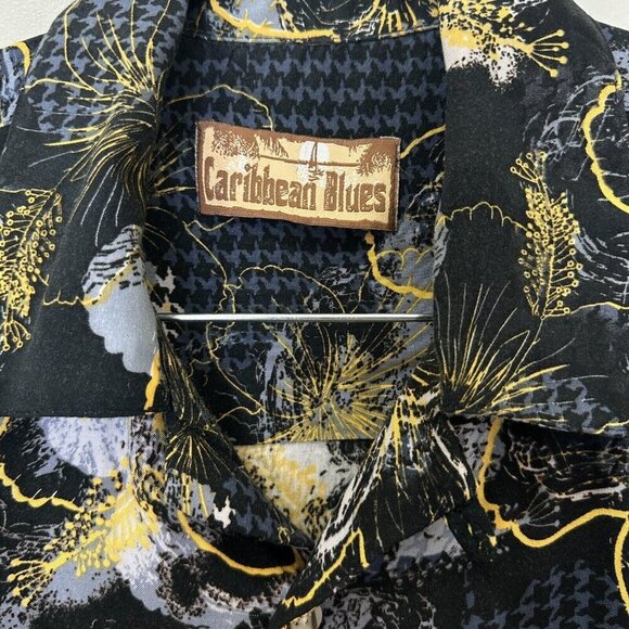 2/$30 Caribbean Blues Mens Hawaiian Button Down Shirt Size XL Blue Beach Surfer - Picture 6 of 11